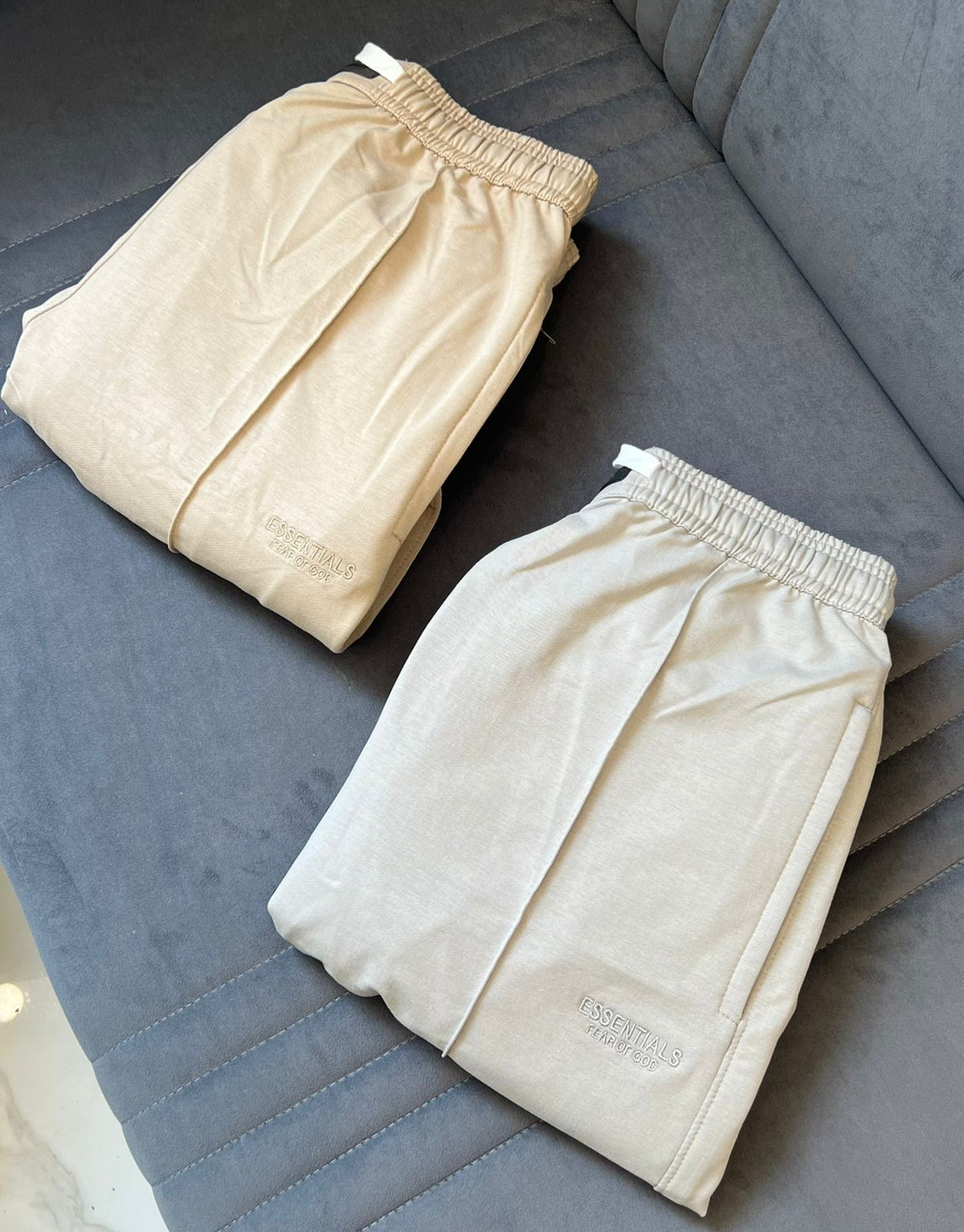 Essentials Front-Seam Fleece Cotton Track Pants / Lower