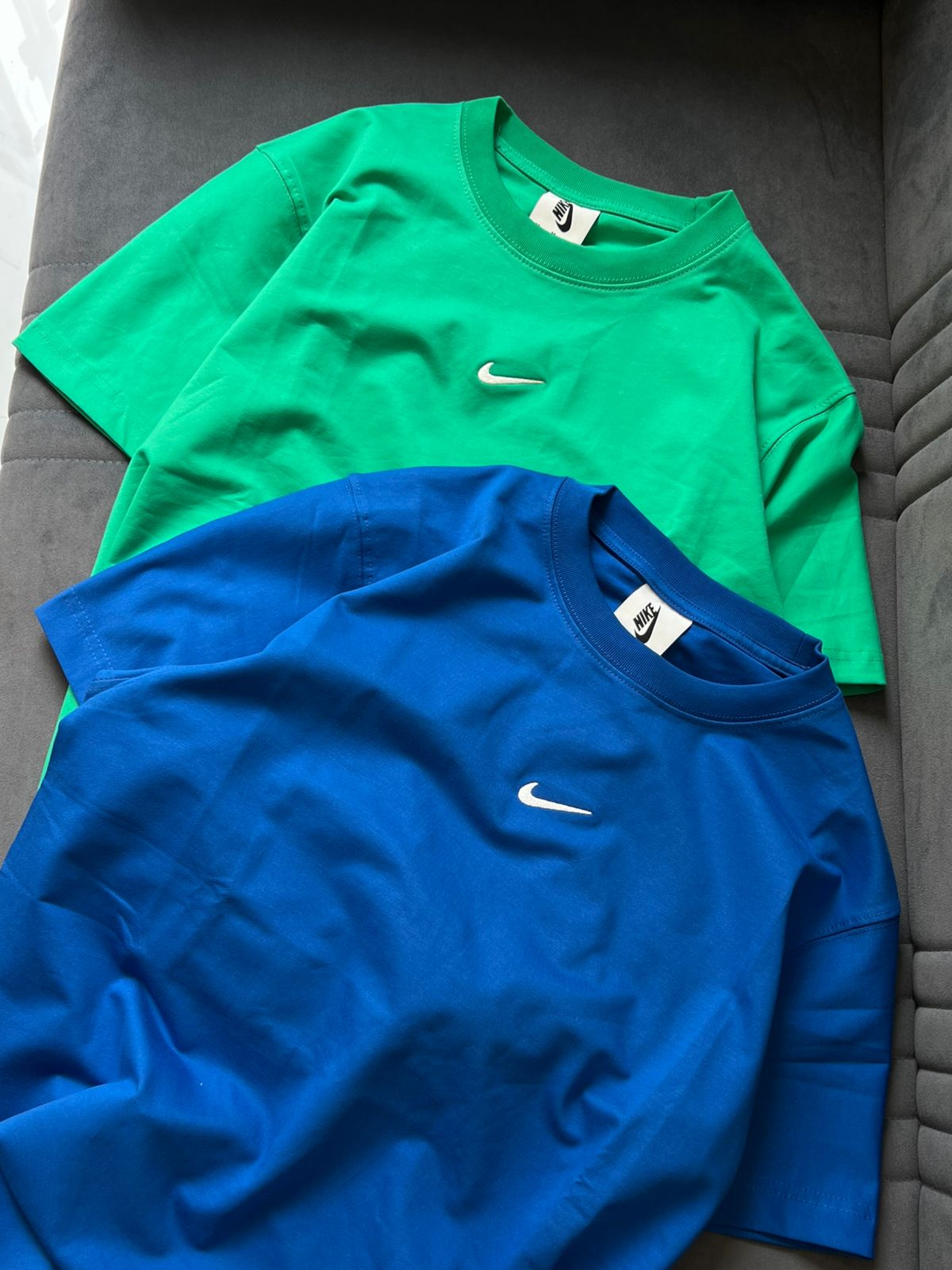 Essential Center-Swoosh Crew Neck T-Shirt (Cotton Lycra)