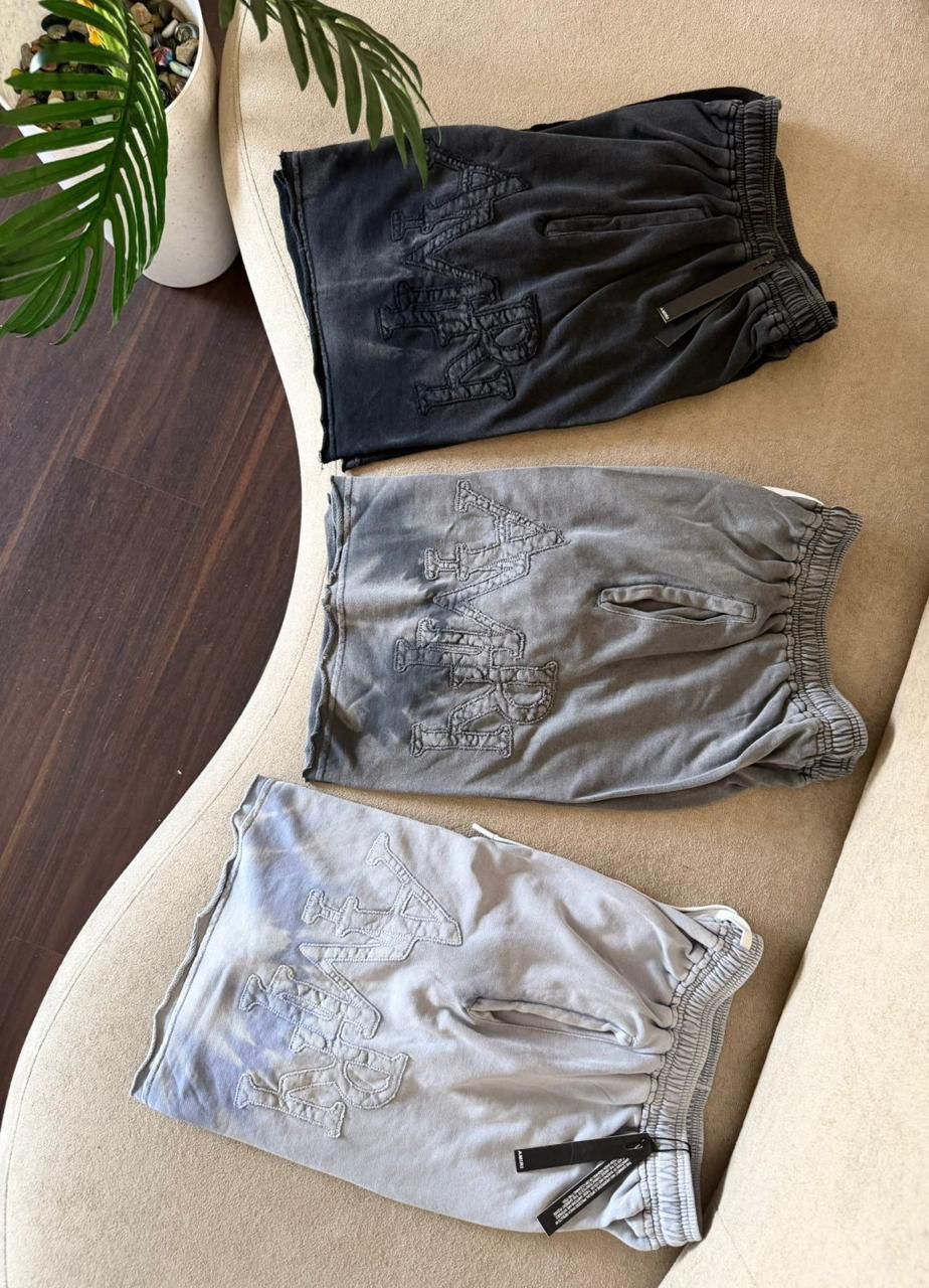 Vintage Acid-Wash French Terry Sweat Shorts