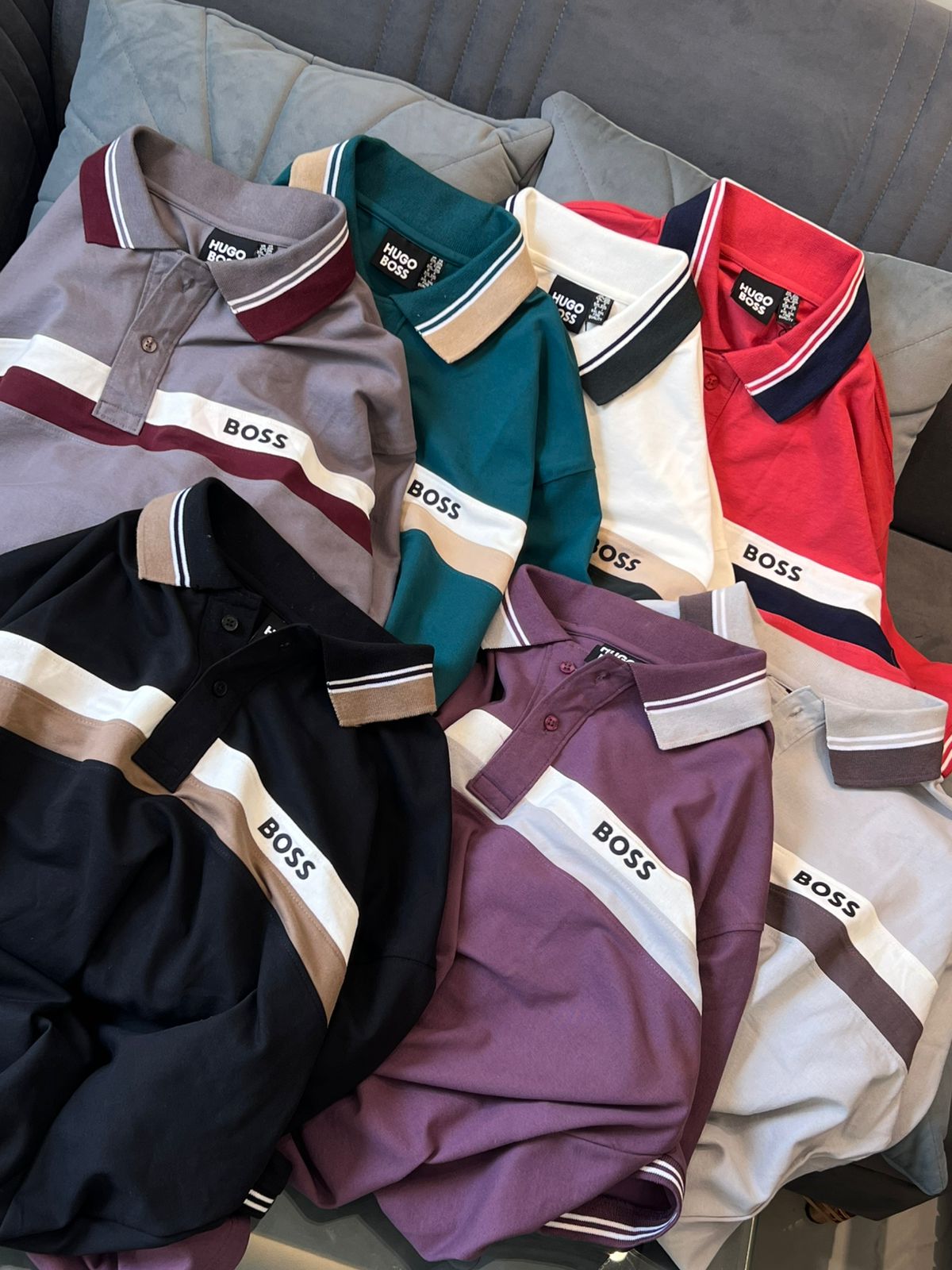 Plus Size Colorblock Cotton Matty Lycra Polo T-Shirt (3XL - 7XL)