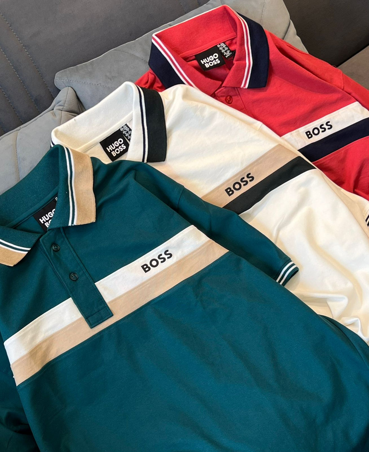 Plus Size Colorblock Cotton Matty Lycra Polo T-Shirt (3XL - 7XL)