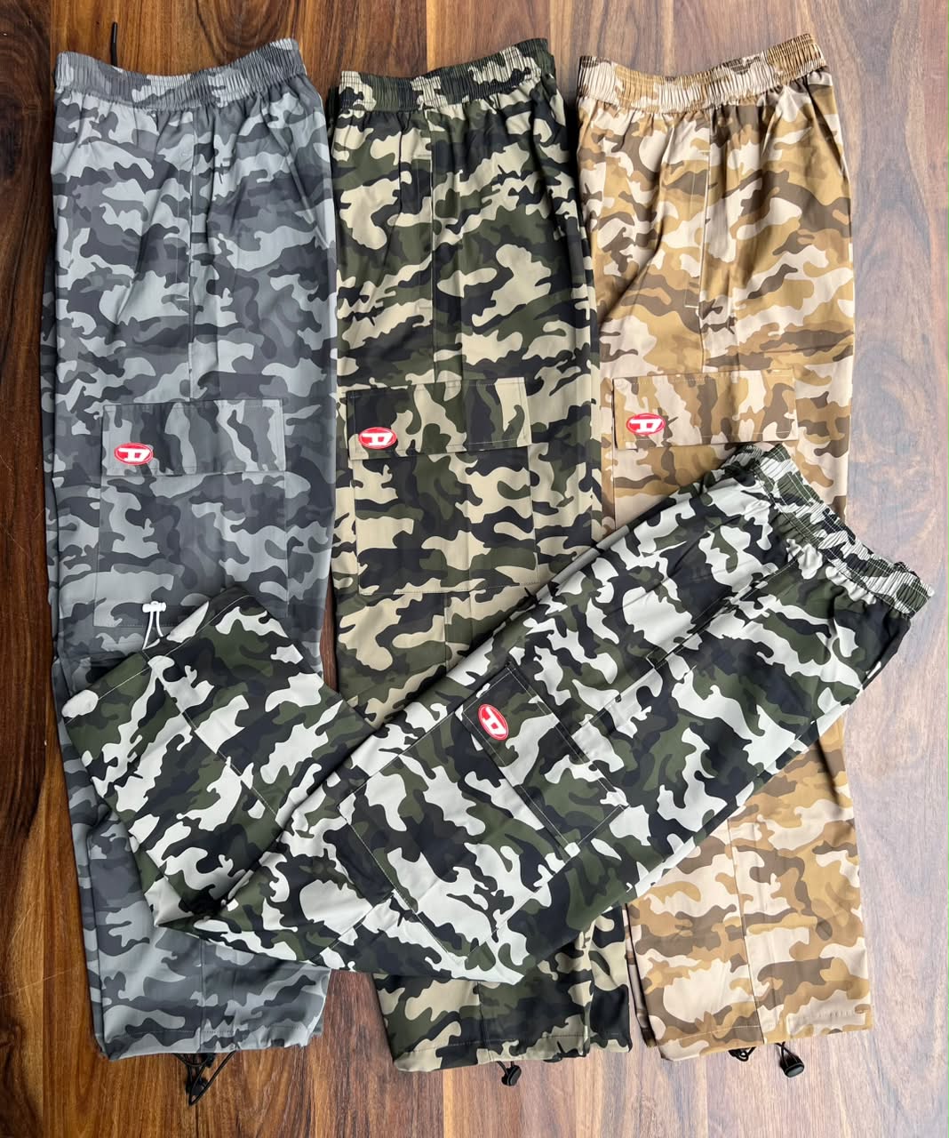 Camo Print NS Lycra Utility Cargo Lower (Toggle Cinch Hem)