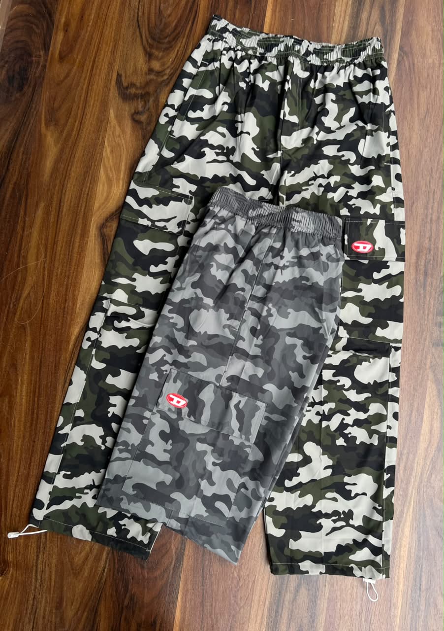 Camo Print NS Lycra Utility Cargo Lower (Toggle Cinch Hem)