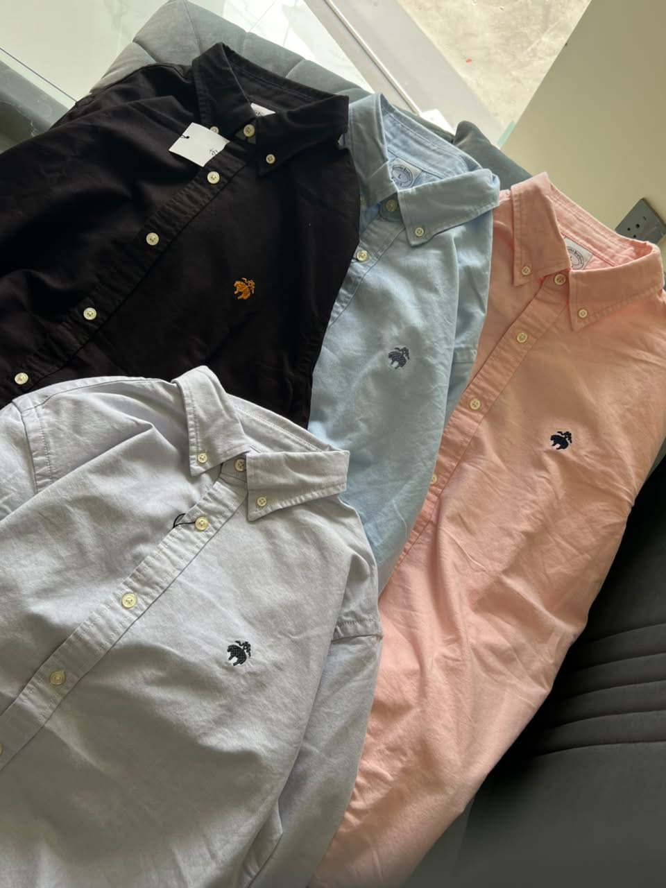 Classic Oxford Cotton Button-Down Long Sleeve Shirt